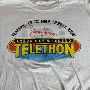 Jerry Lewis Telethon White T-Shirt